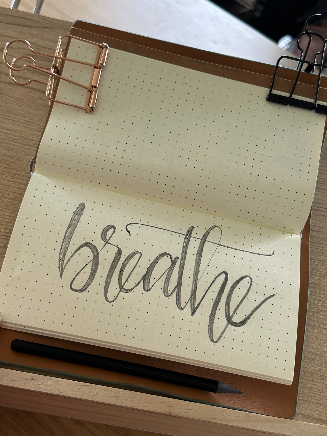 breate hand lettering