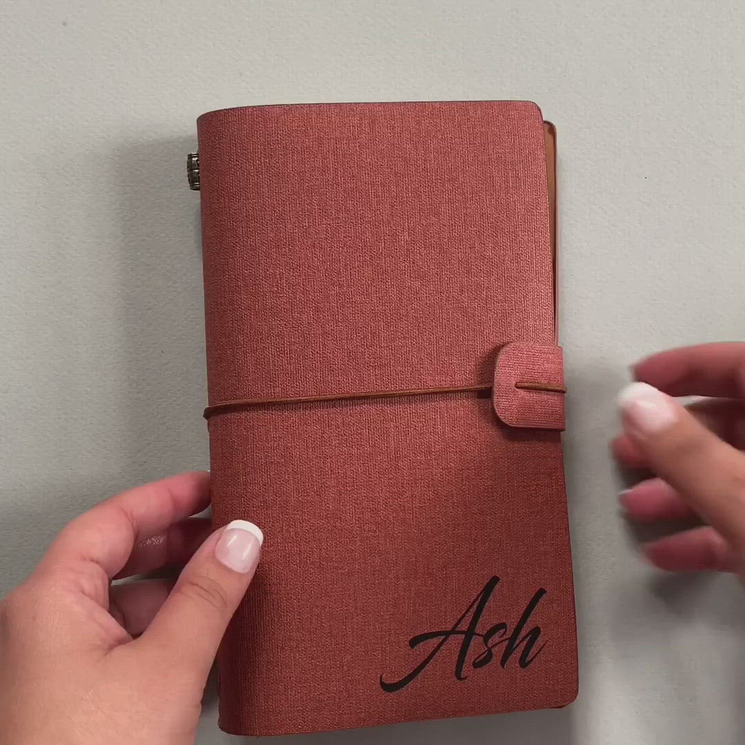 Personalized Diverse Creative Journals - Red - Diagonal Horizon gifts-for-her