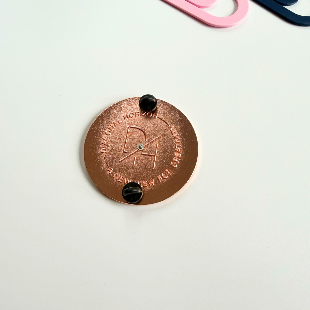 Enamel Pins Spinner – Rotating enamel Pin – Diagonal Horizon