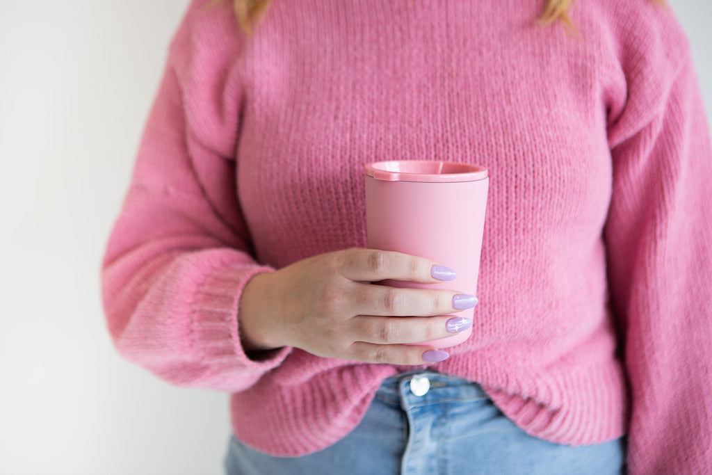 Pink 12oz stainless steel tumbler