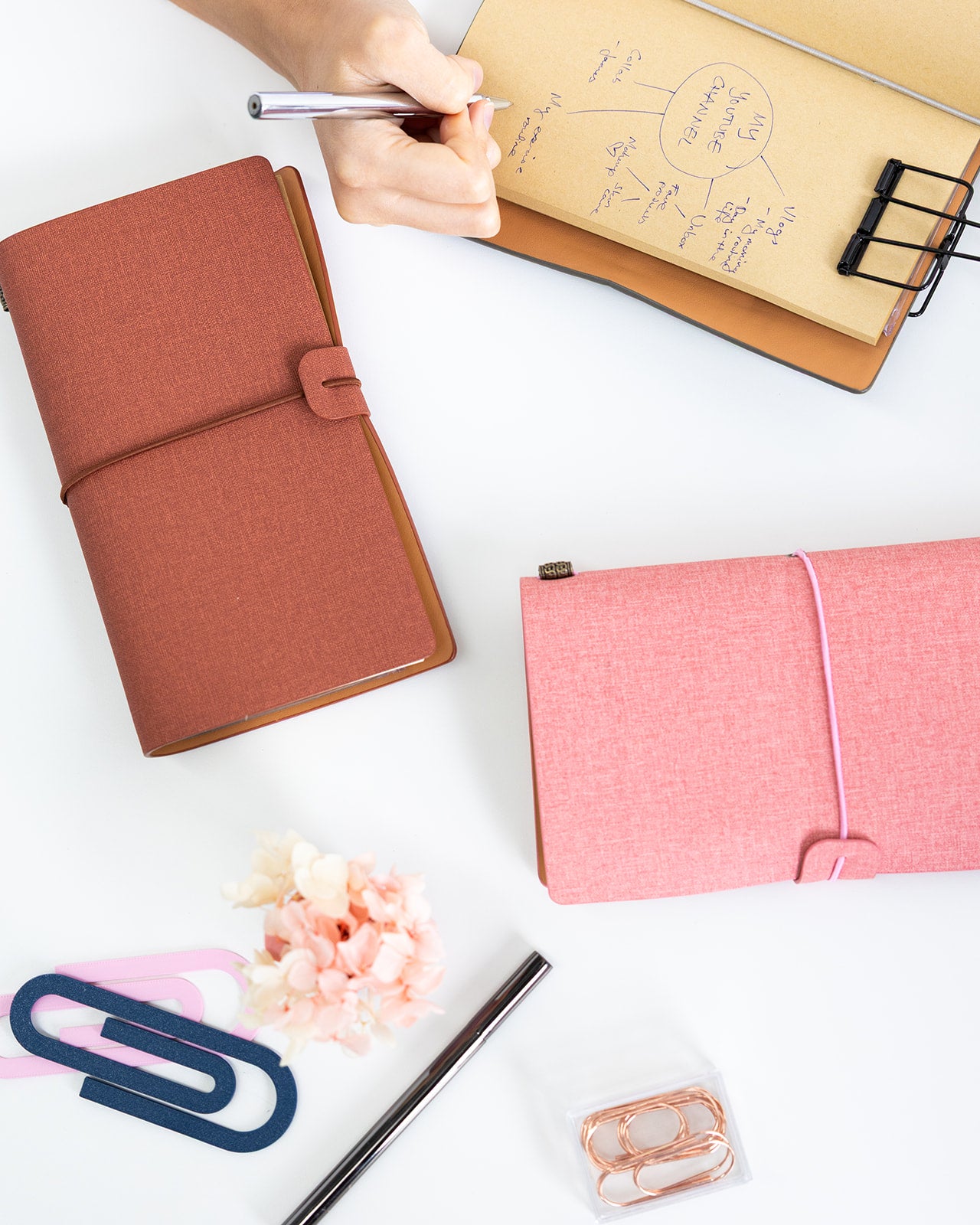 Refillable journal with quality paper inserts - perfect for writing and sketching