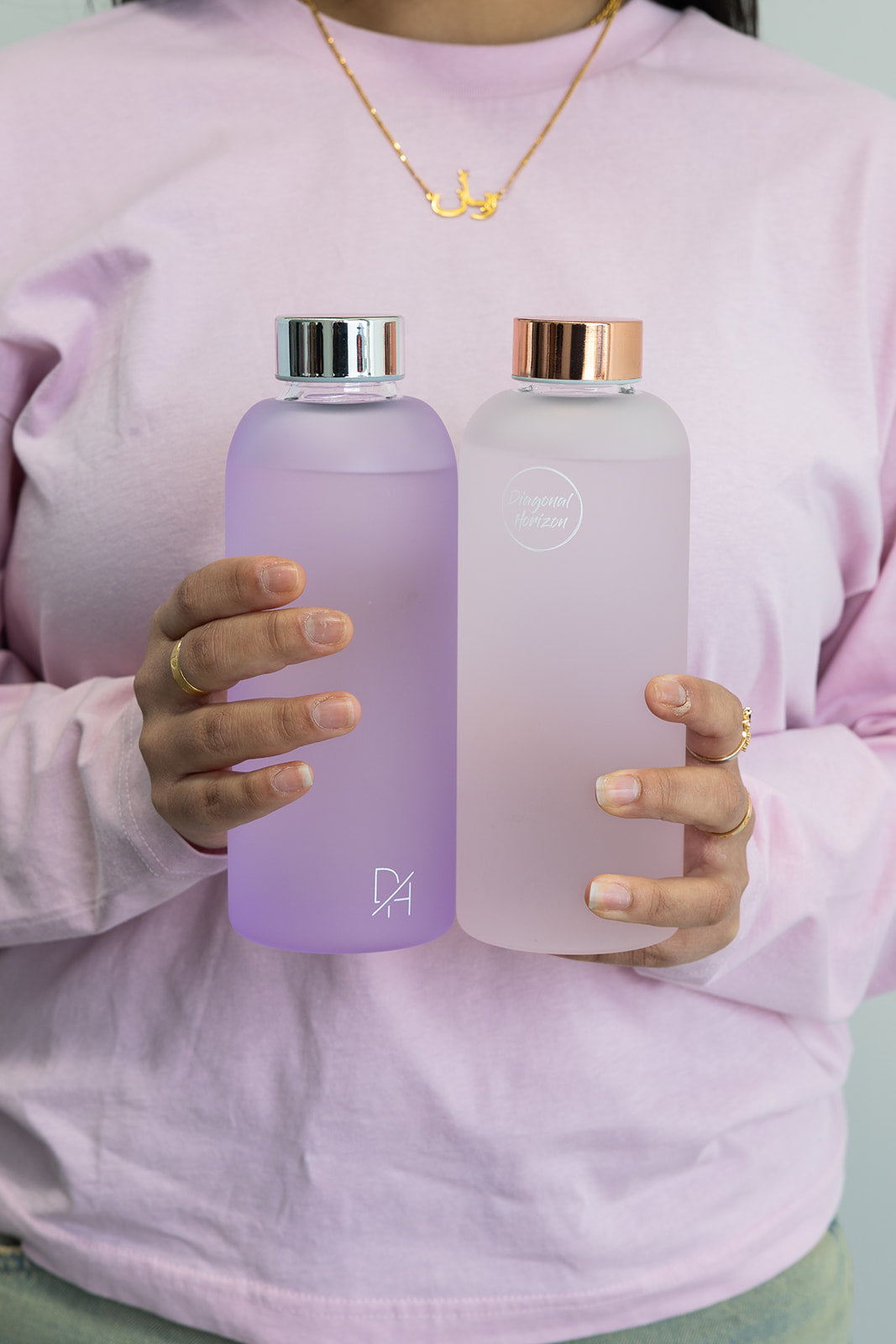 Frosty Glass Water Bottle