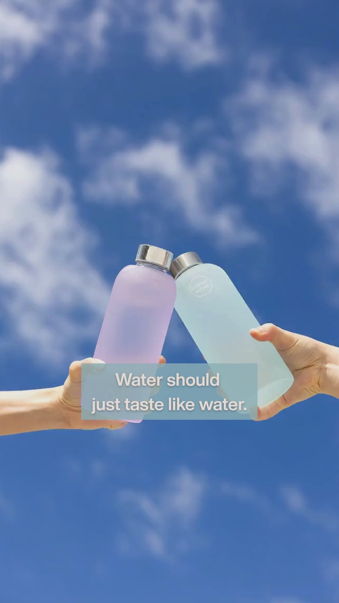 Frosty Glass Water Bottle - 750ml