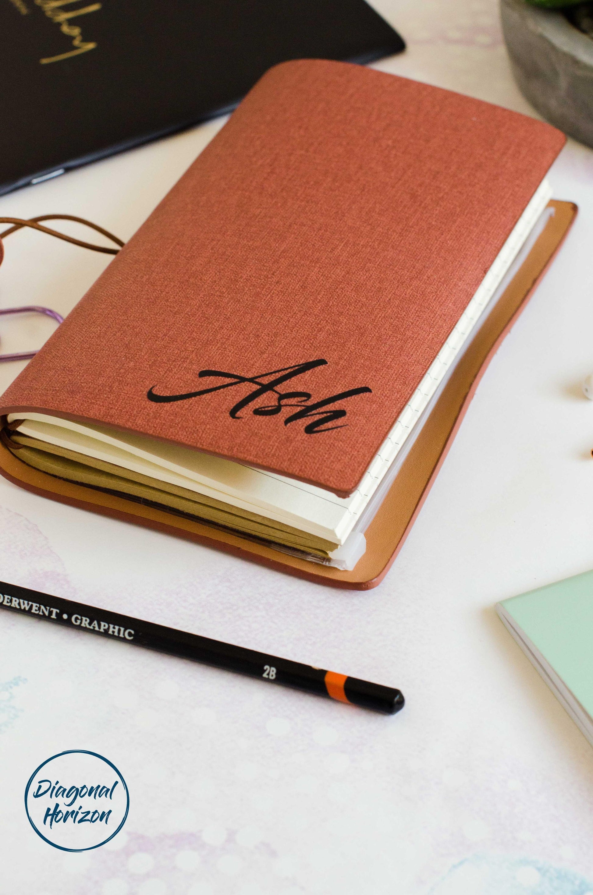 Diagonal Horizon Creative Diverse Journal - Red - [collection_type]