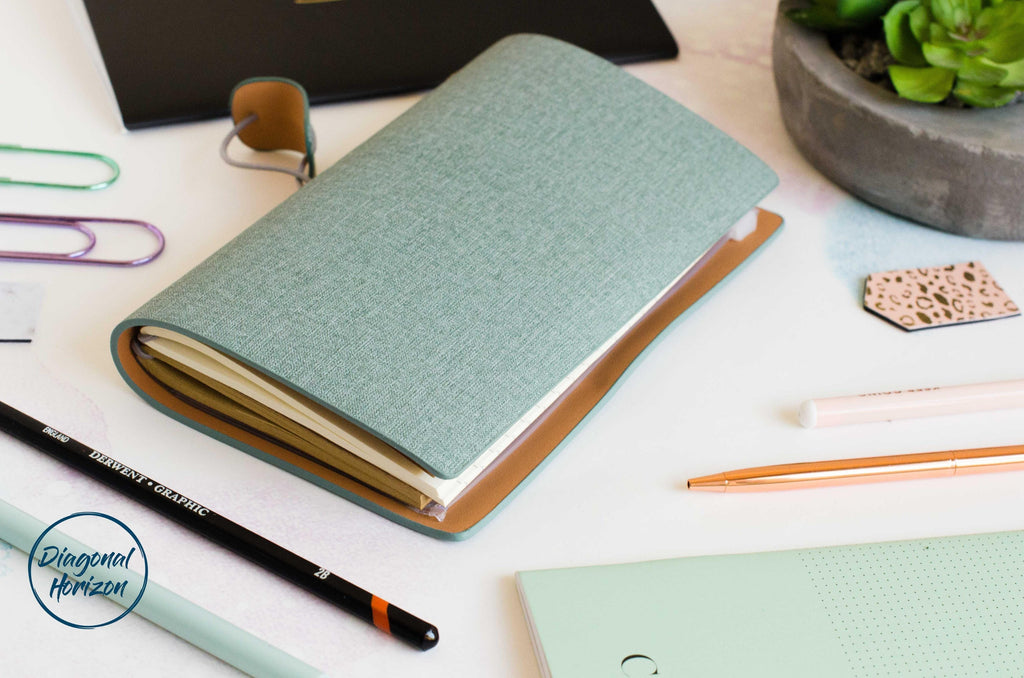 Diagonal Horizon Creative Diverse Journal - Mint - [collection_type]