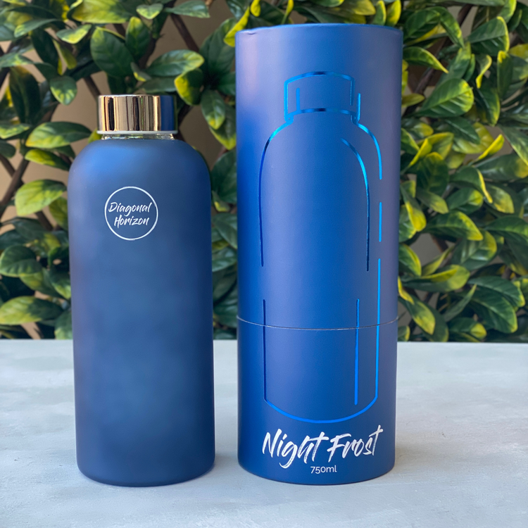 Night Frost - Frosty Glass Water Bottle