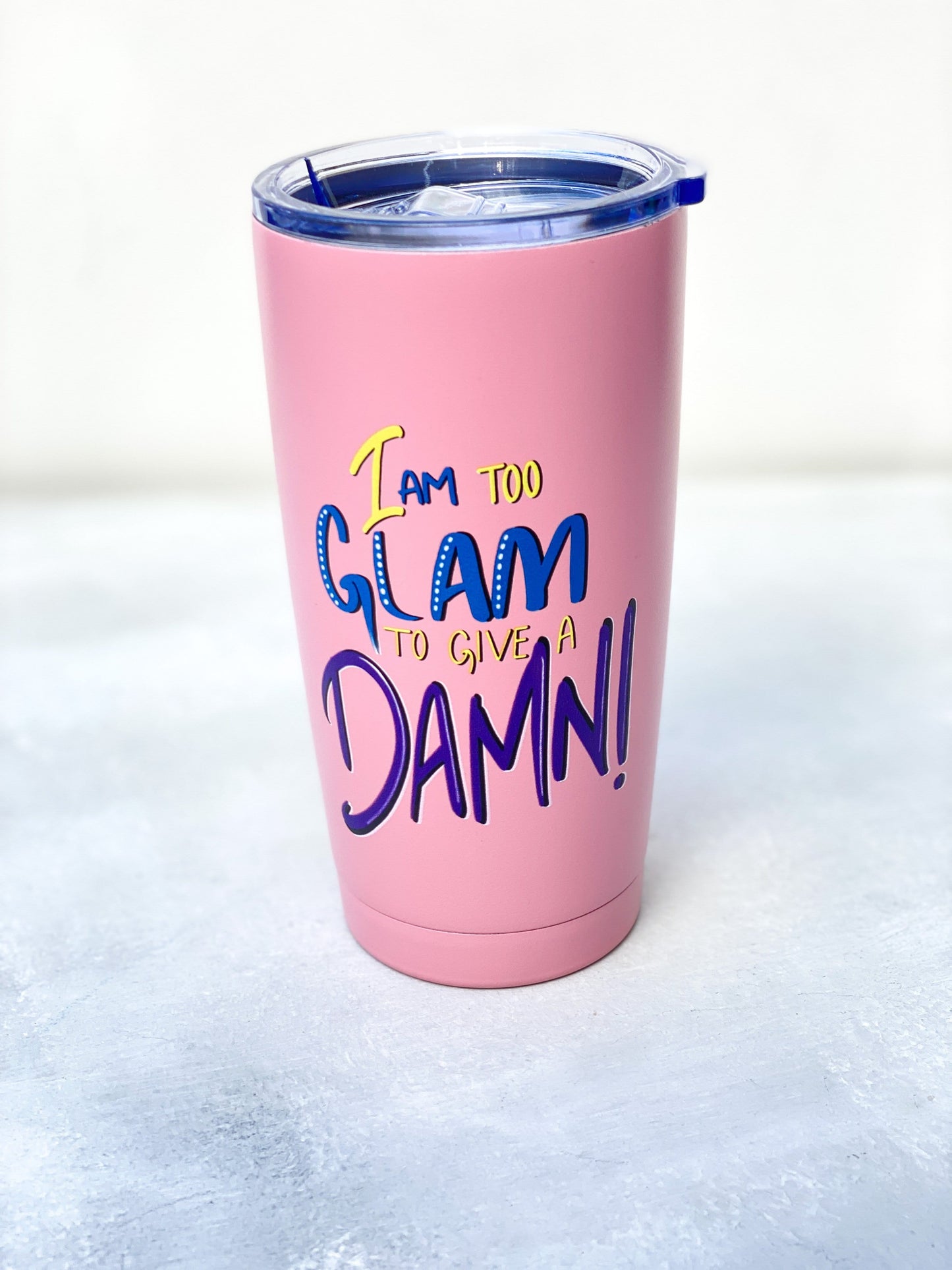 Diagonal Horizon I AM TOO GLAM - Pink Infinity Tumbler - [collection_type]