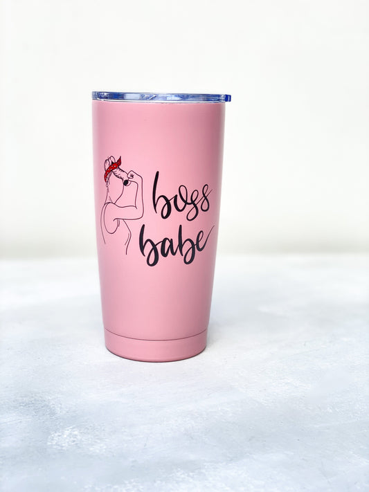 Boss Babe - Pink Infinity Tumbler