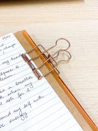 Diagonal Horizon Rosegold Bulldog Clip - [collection_type]