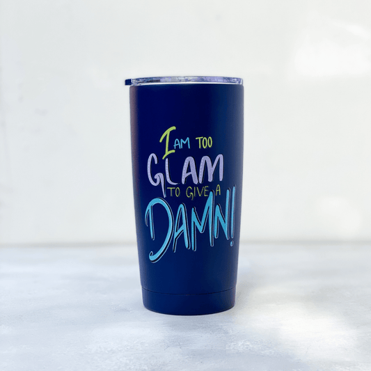 Diagonal Horizon I AM TOO GLAM - Navy Infinity Tumbler - [collection_type]