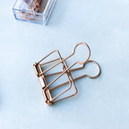 Rose Gold Paper Binder Clip