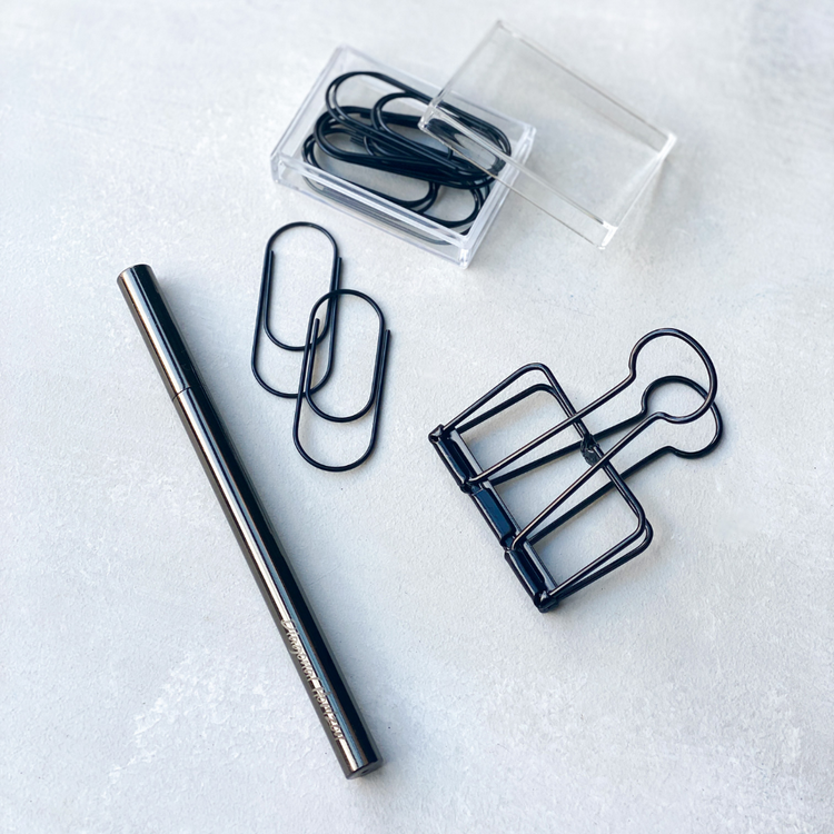 Black Jumbo Bulldog Clip