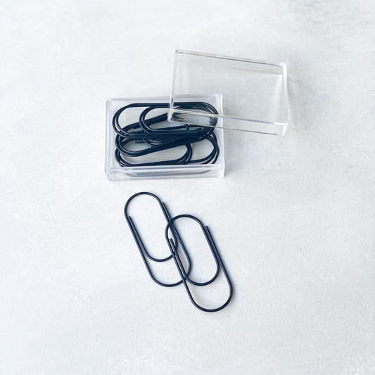 Diagonal Horizon Black Jumbo Paper Clip - [collection_type]