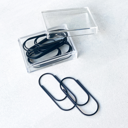 Diagonal Horizon Black Jumbo Paper Clip - [collection_type]