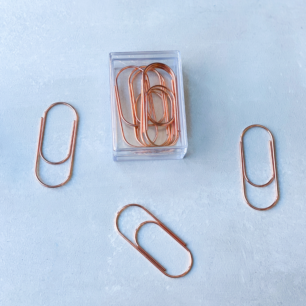 Rose Gold Jumbo Paper Clip