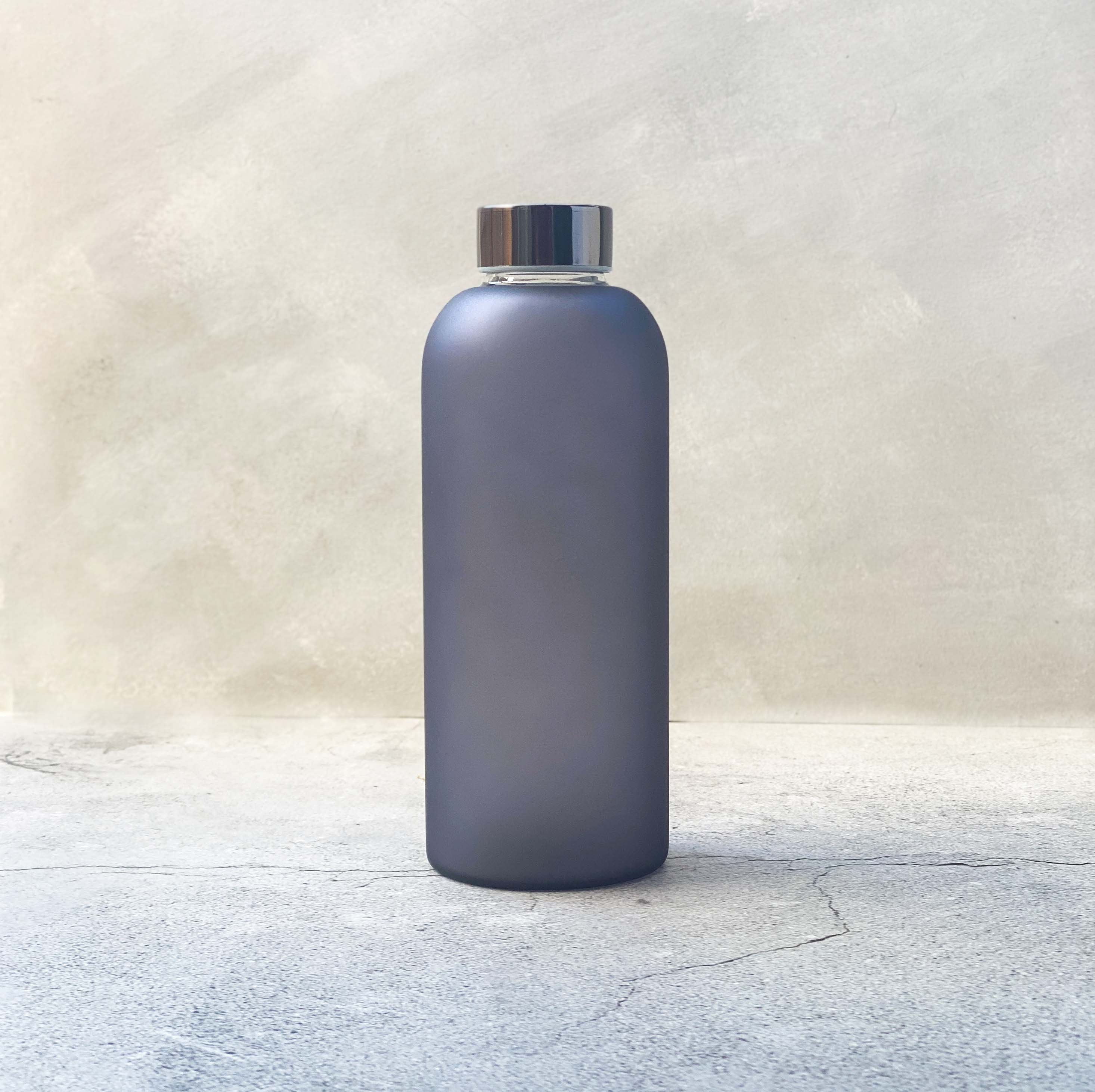Diagonal Horizon Frosty Glass Water Bottle - [collection_type]